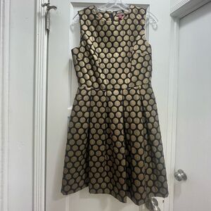 Vince Black and Gold Polka Dot dress best holiday party dress